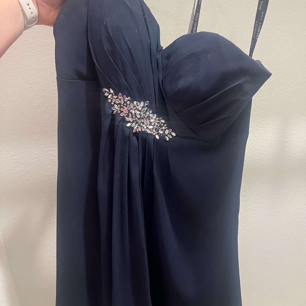 Bill Levkoff Midnight Blue Gown